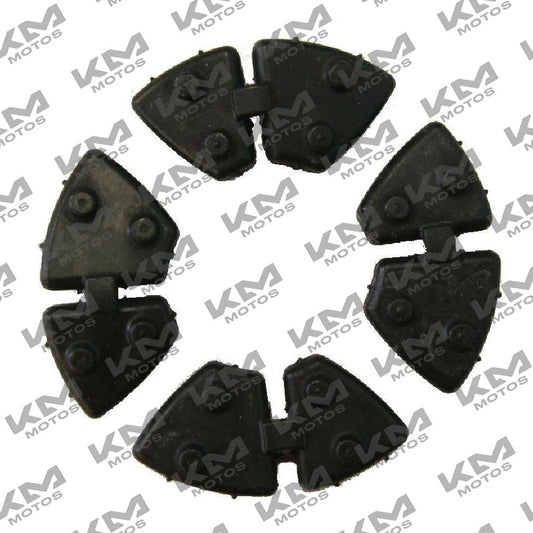 Amortiguador Vini para Hule de Catarina Suzuki Gixxer 150, pieza de suspensión en acabado negro con detalles metálicos.