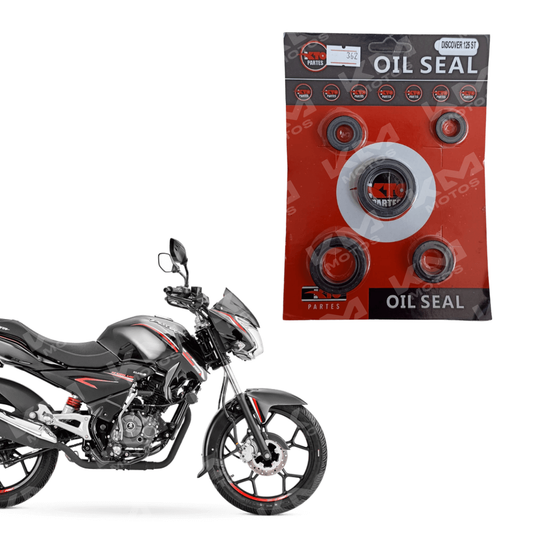 Kit de retenedores de motor Discover 125/135, sellos universales para mantenimiento de motores, con retenedores de alta calidad.