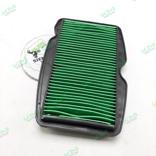 Filtro de aire Vini para Honda CBF150 e Invicta 150, mostrando el filtro de papel y estructura en la imagen.