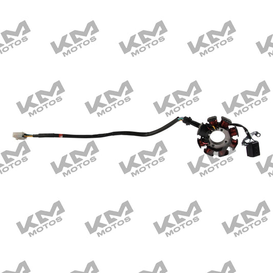 Estátor original para generador Italika DM125, DM150 o DM250, componente del sistema eléctrico, vista detallada del producto.