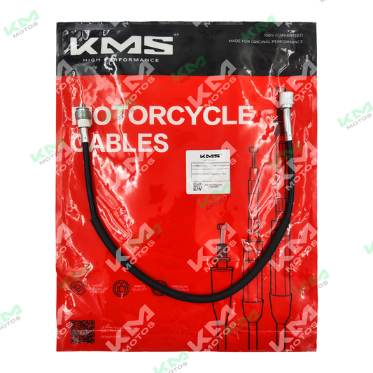 Cable de velocímetro universal para tacómetro GN125, muestra la base y conectores del cable de cable de velocímetro.