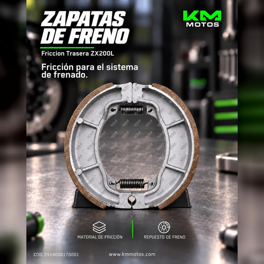 Friccion Trasera ZX200L (DISCO de Freno) — 2924000170001 | KM Motos