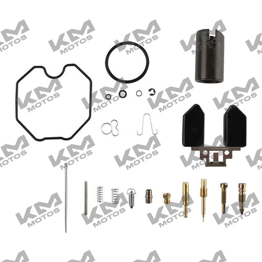 Kit de mantenimiento para carburador Italika FT150GTS y FT125 Forza 150, sistema de combustión, incluye componentes originales.