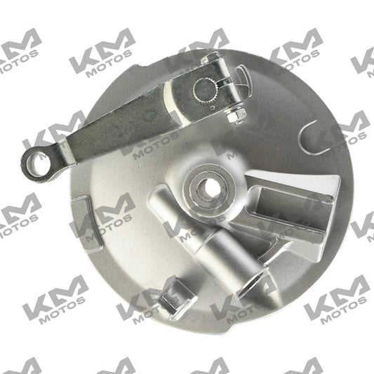 Sistema de frenos delantero Italika FT125 FORZA 125 FT125TS, conjunto de freno original con componentes visibles.