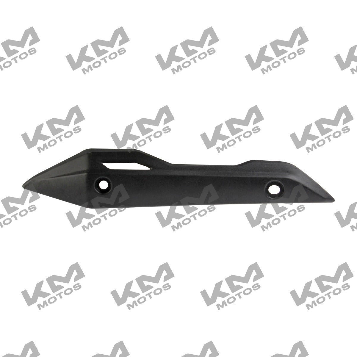 Cubierta de escape Italika DM150, accesorio original para sistema de escape de motocicleta Italika, en color negro.