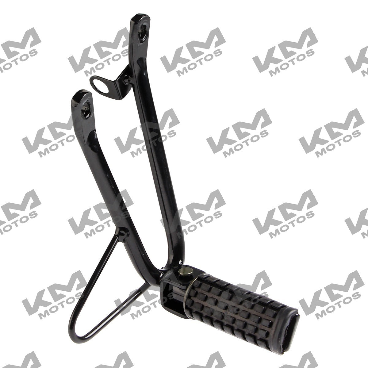 Sistema de chasis para moto Italika Conjunto Posapie Tras Der Dm150 en color negro, con componentes visibles en la imagen