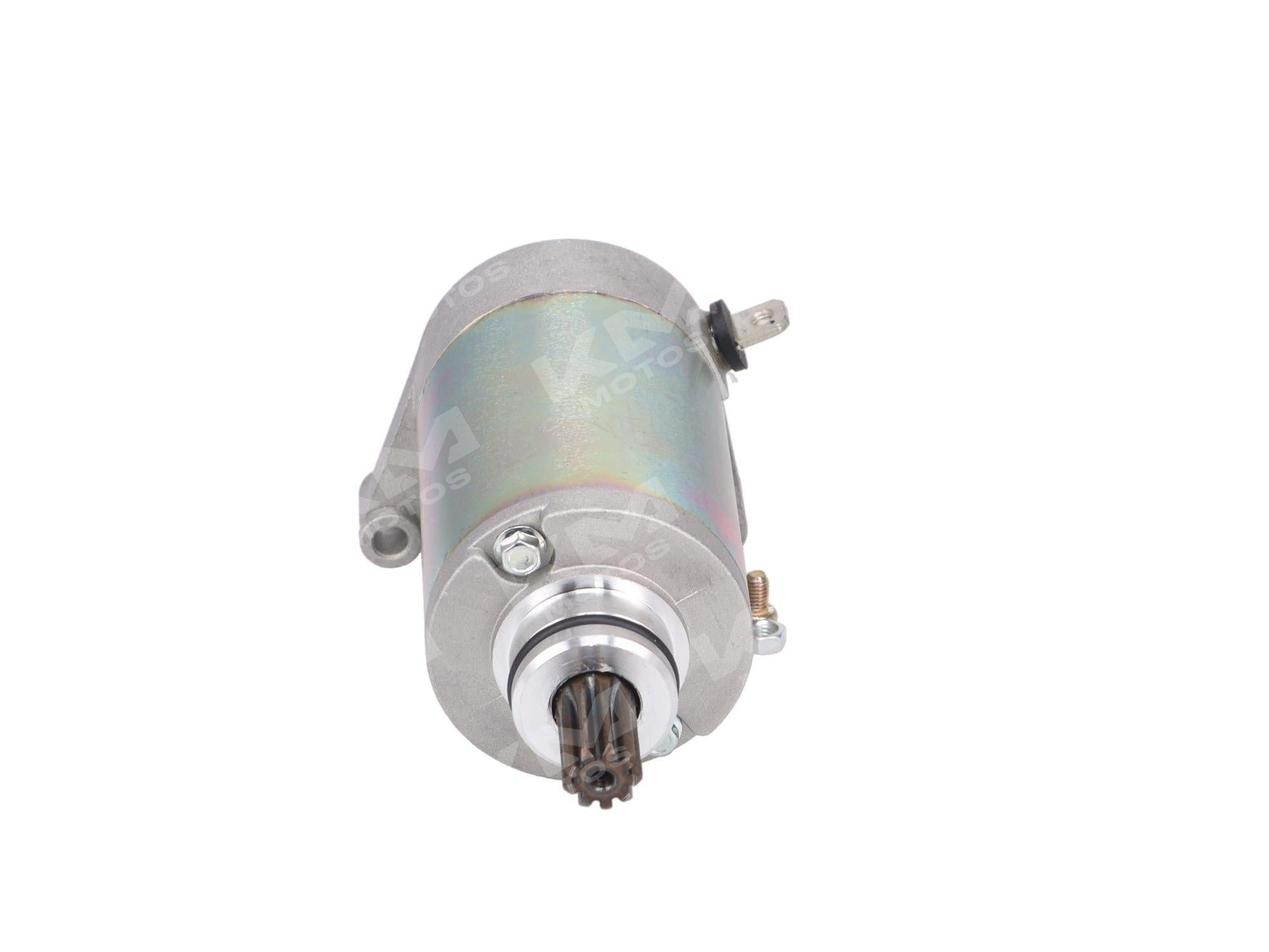 Motor de arranque Universal GE115, vista del motor de arranque con componentes y conexiones visibles.