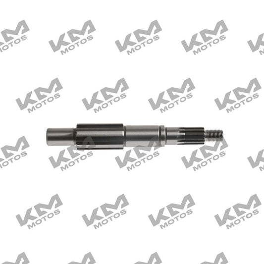 Eje de salida de transmisión para ATV 250 con reversa Italika, componente original del sistema de motor.