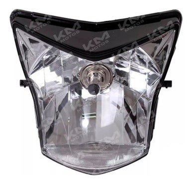 Faro delantero para carro universal, con carenas solas, luz clara y diseño compacto, visible en la imagen 33100-KTJ-870.