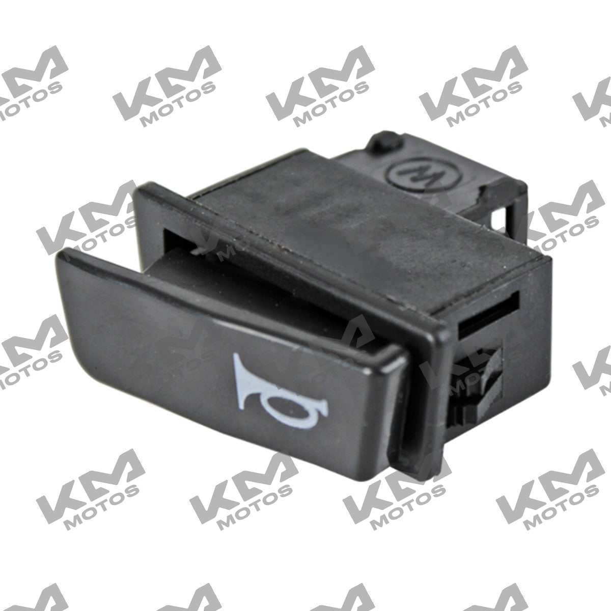 Interruptor de claxon negro para motos KM Motos, compatible con DS150, GS150, GTS175, XS150 y LED.
