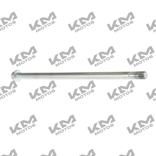 Eje de rueda delantera M12x265 para motocicleta Italika DM200, DM250X y DM300, componente original del sistema de ruedas.