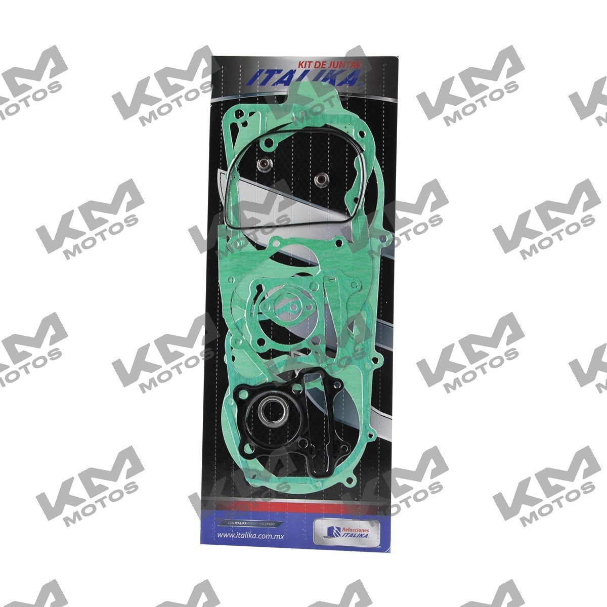 Kit de empaques de motor Italika CS125, XS125 y D125, componentes originales para sistema de motor.