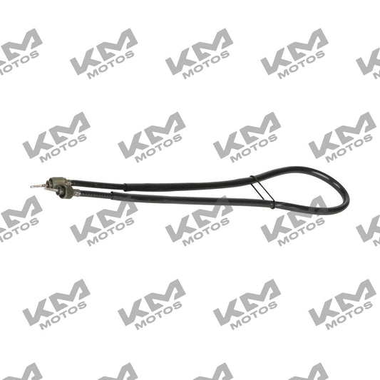Cable de velocímetro original Italika DM150, sistema de control para motocicleta, con conectores y longitud adecuada.