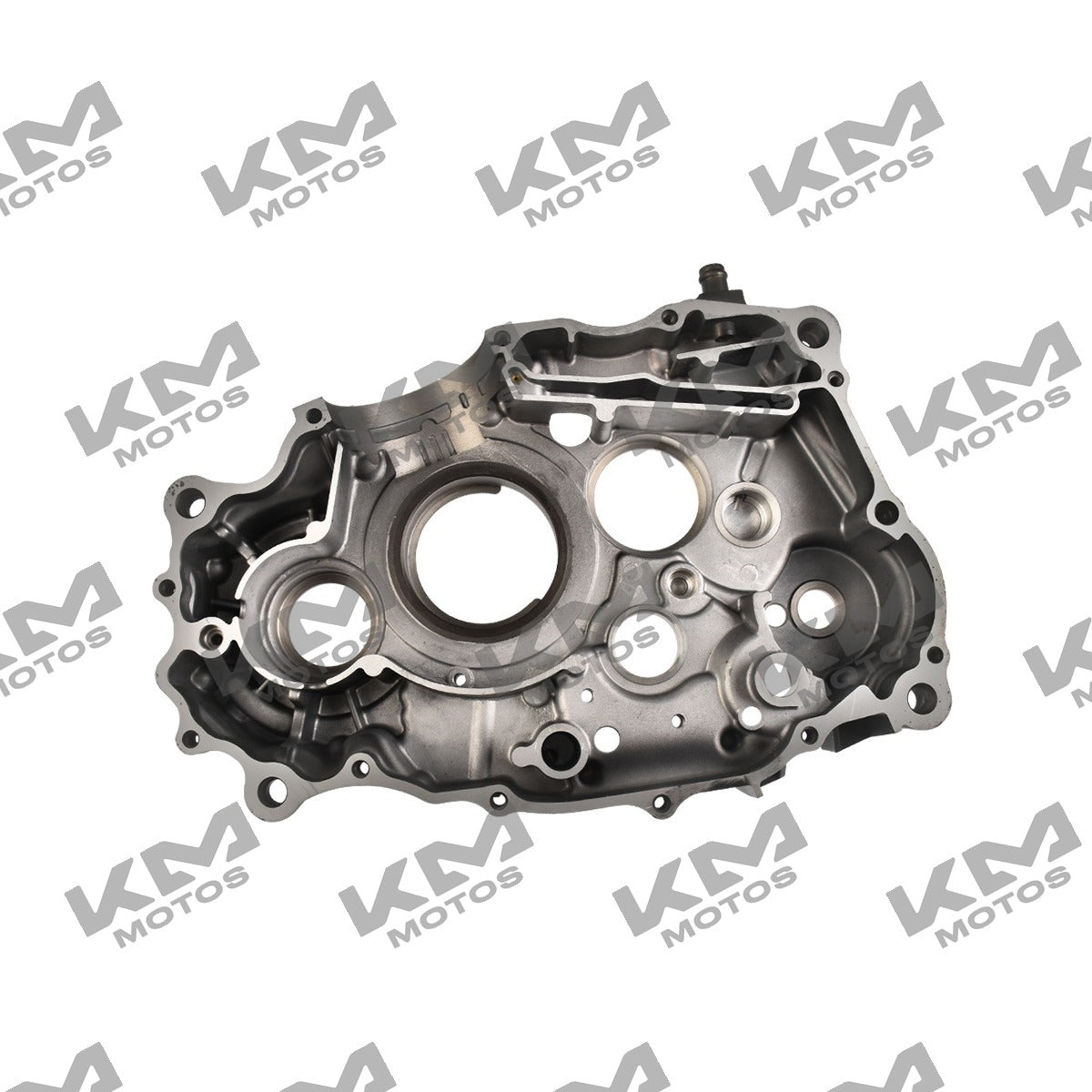 Sistema de motor derecho para motocicleta Italika DM 200, componente original E07010087, en color negro y metálico.