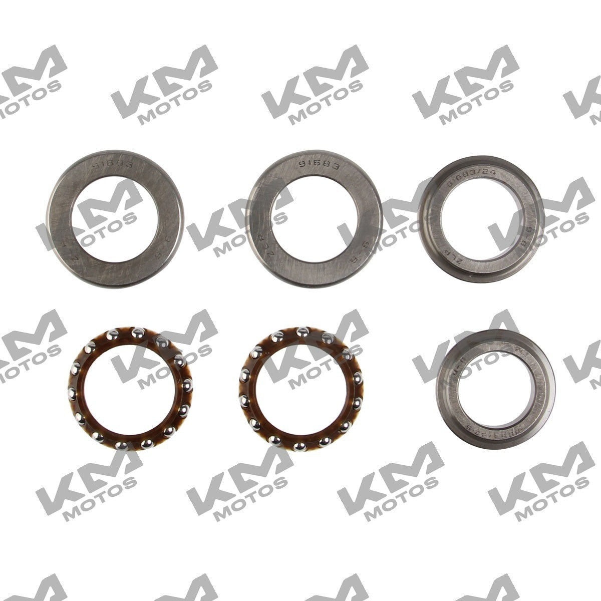 Sistema de suspensión para bicicletas Italika RC150/GT150, baleros de dirección originales, visible en la imagen.