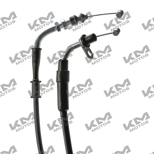 Cable de acelerador original Italika Bit150, sistema de control para motocicleta, visible en la imagen.