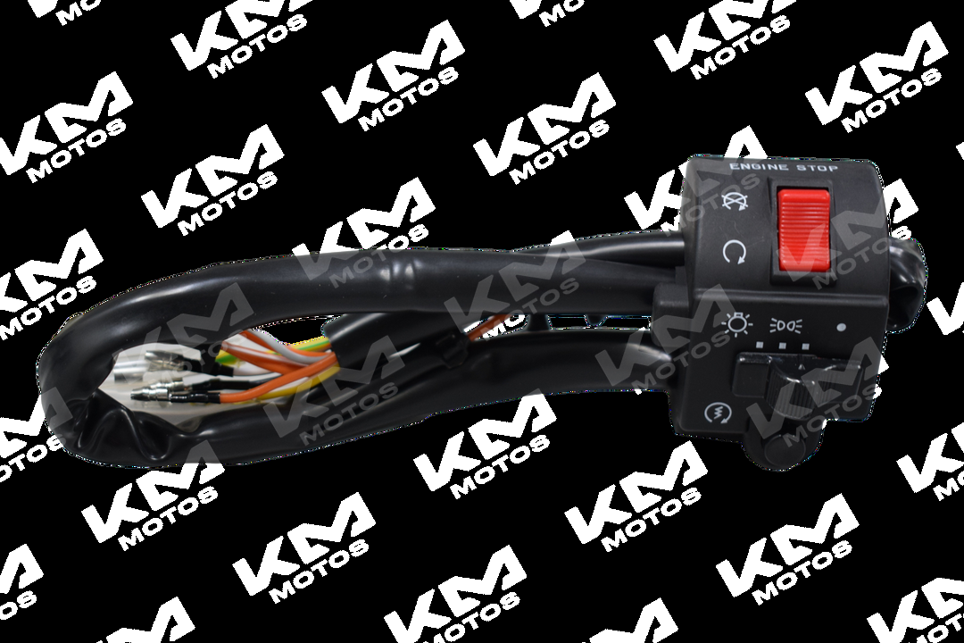 Mando de arranque Vini para Suzuki GN125H, modelo anterior, con botones y cable visible en imagen.