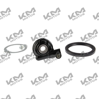 Kit de tracción KM Motos FT150 Chakarrera, medidor de velocímetro con componentes visibles y cableado en el kit.