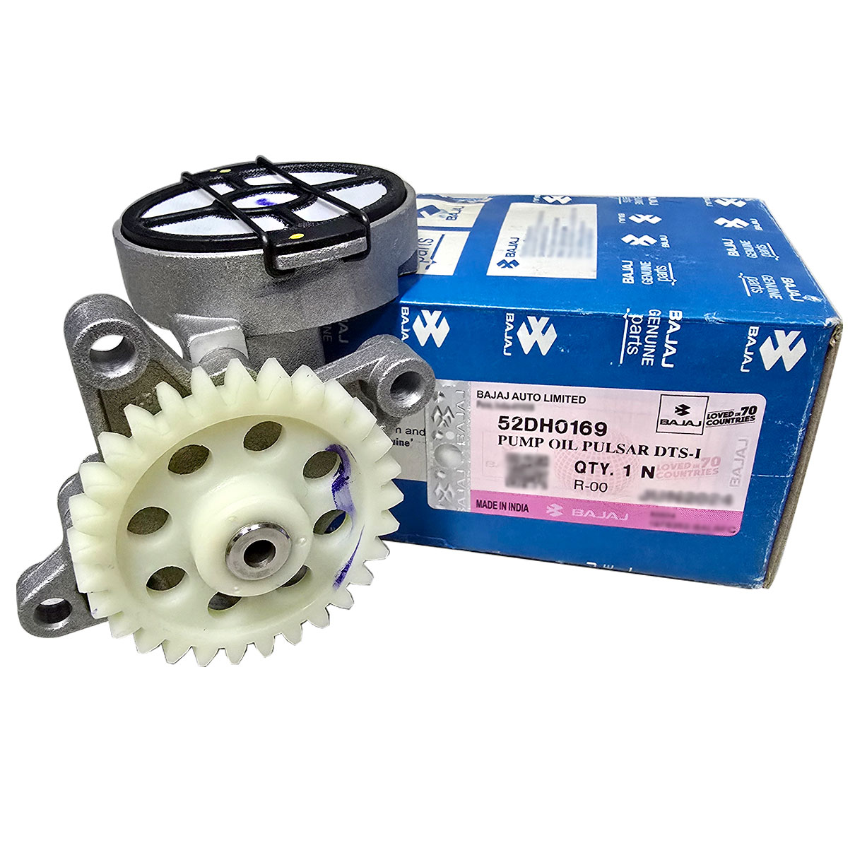 Bomba de aceite BAJAJ para Pulsar 180, Avenger 220, Neon 220, mostrada en la imagen, parte del sistema de lubricación.