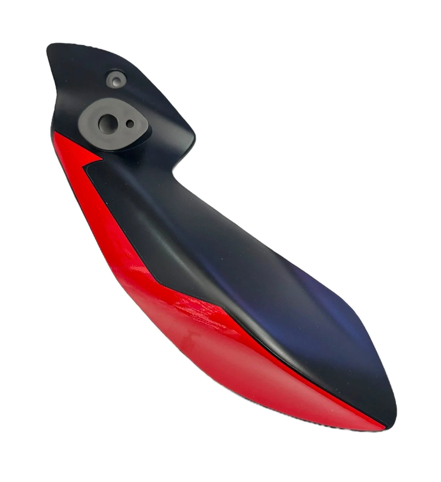 Cubierta derecha para motocicleta Bajaj NS160/NS200, protección y estilo en color negro, visible en la imagen.