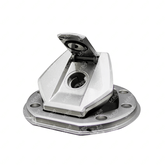 Tapón de combustible para tanque NS200, AS200, RS200 y NS160 Pulsar de la marca KM Motos, con cierre y diseño resistente.