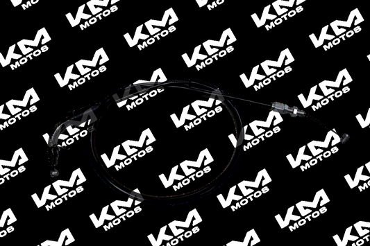 Cable de acelerador original para EN125 Suzuki, cable de acelerador universal en color negro con conexiones.