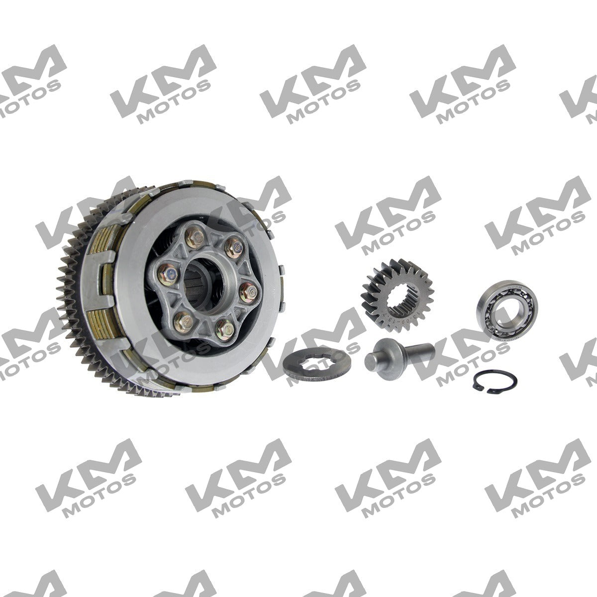 Sistema de motor ITALIKA Conjunto de clutch FT200/Fiera 200, imagen del componente original para motocicleta Italika.