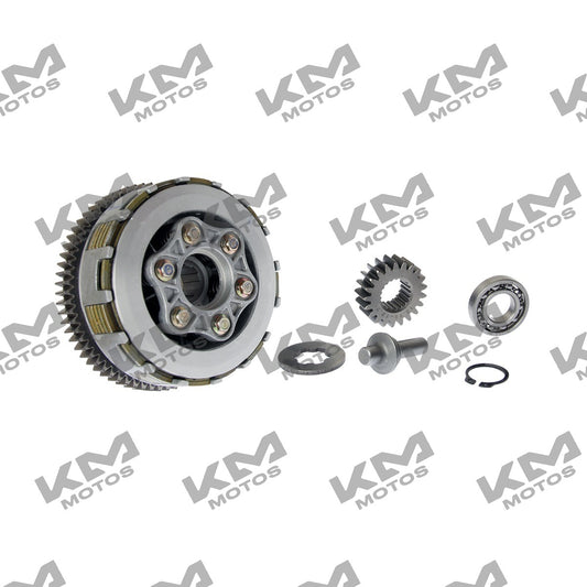 Sistema de motor ITALIKA Conjunto de clutch FT200/Fiera 200, imagen del componente original para motocicleta Italika.