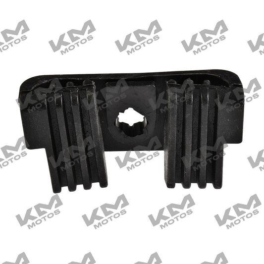 Soporte de hule para tanque de gas Italika RT180 FT180 FT200, componente original de color negro.