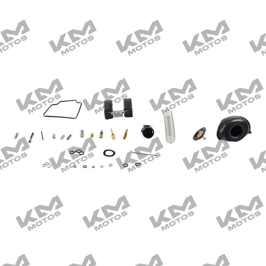 Kit de mantenimiento para carburador Italika DS150 GS150 XS150, sistema de combustión, con componentes originales.