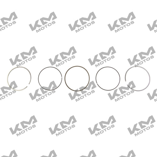 Anillos de pistón originales Italika Vort-X 200 para sistema de motor, visibles en la imagen.