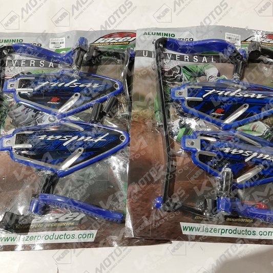 Protector de mano metálico Vini para Bajaj Pulsar 135 en varios colores, resistente y diseñado para protección y estilo.