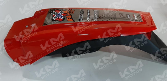 Cola trasera con stop para Yamaha YZ125 en color rojo, marca Vini, con diseño resistente y visible en la imagen.