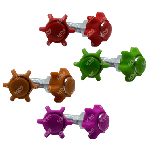 TORNILLOS PARA PLACA DE LUJO TIPO ESTRELLA (COLORES VARIOS)
