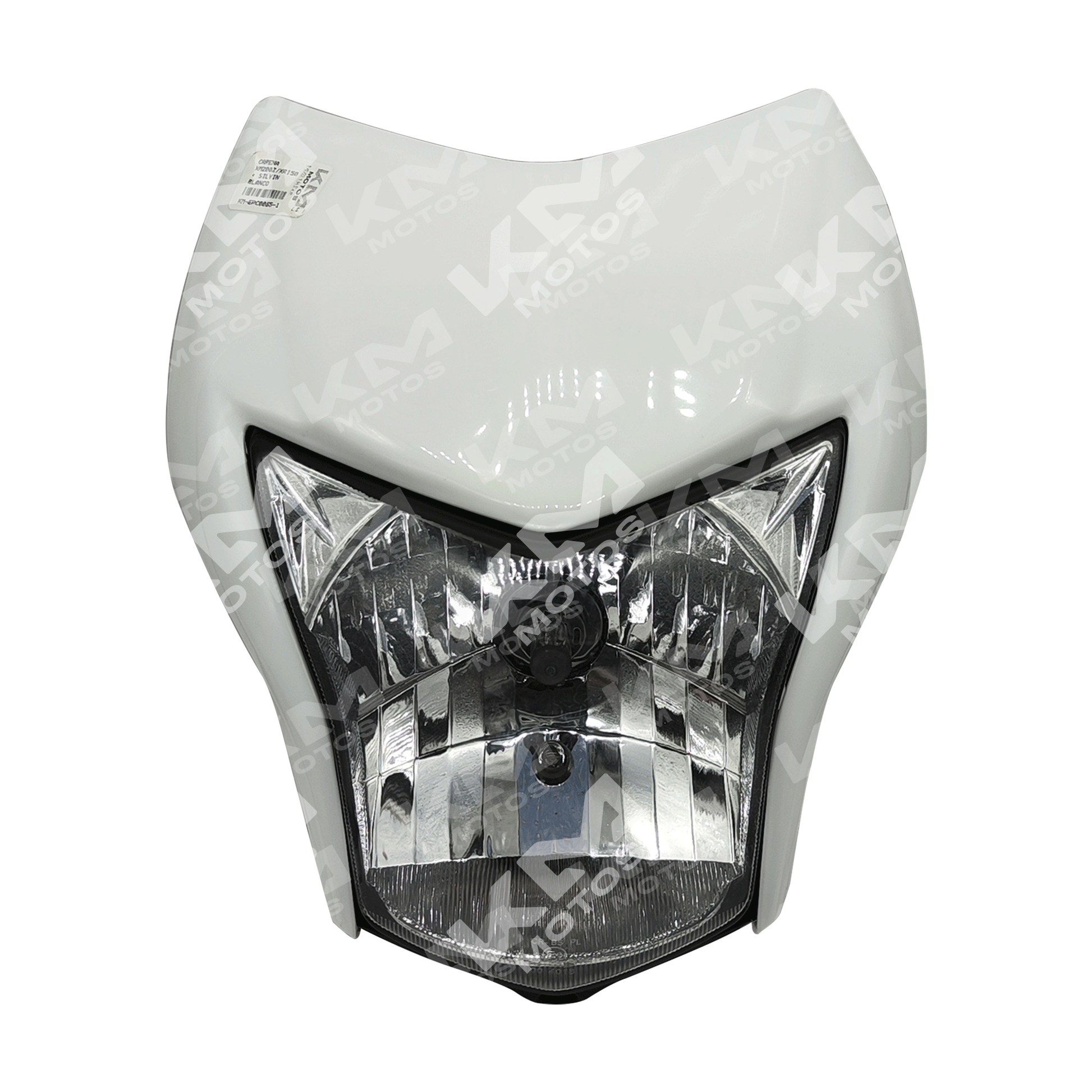 Carena de farol delantero blanca XM200Z de marca Universal, con silvin, para carro.
