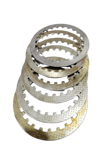 DISCOS DE CLUTCH METALICOS SET (6) RE205/17 - KMMOTOSHN
