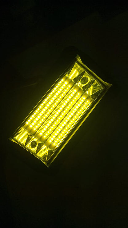 LUZ LED AMARILLA + REFLECTOR BARRA RECTANGULAR - KMMOTOSHN