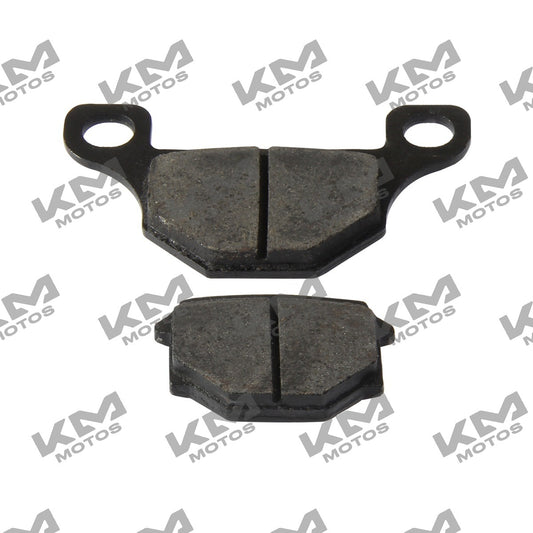 Pastillas de freno delanteras Italika RC125, RC150 y Spitfire 250, sistema de frenos original F14020297 en imagen.