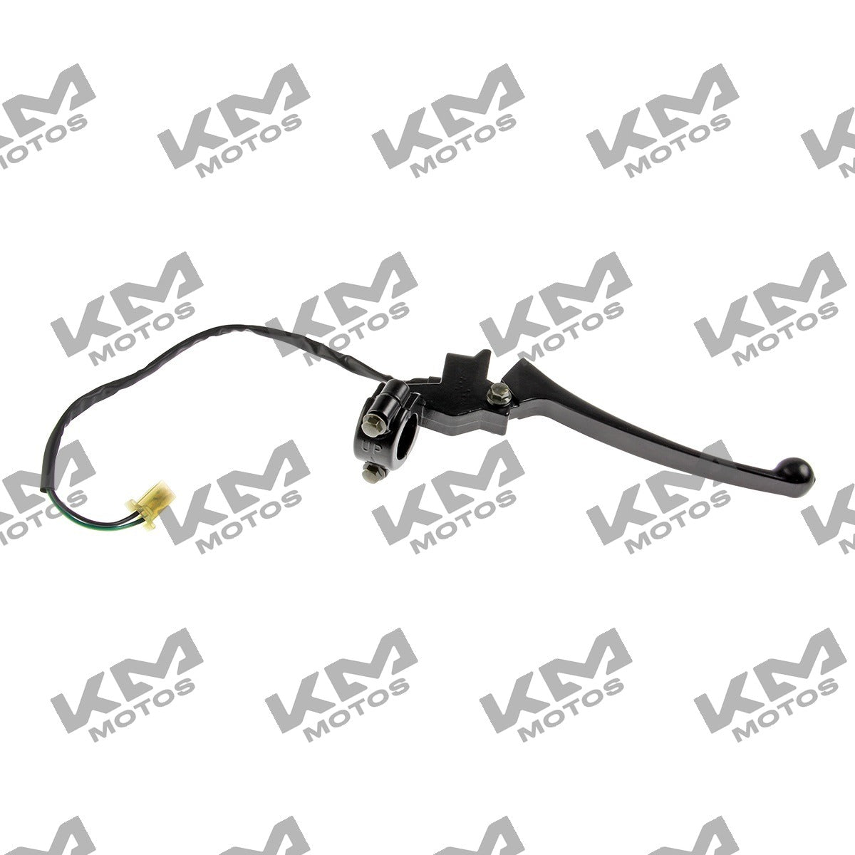 Manecilla derecha de freno para sistema de control DS150 LS Italika, componente original F10030173, en color negro