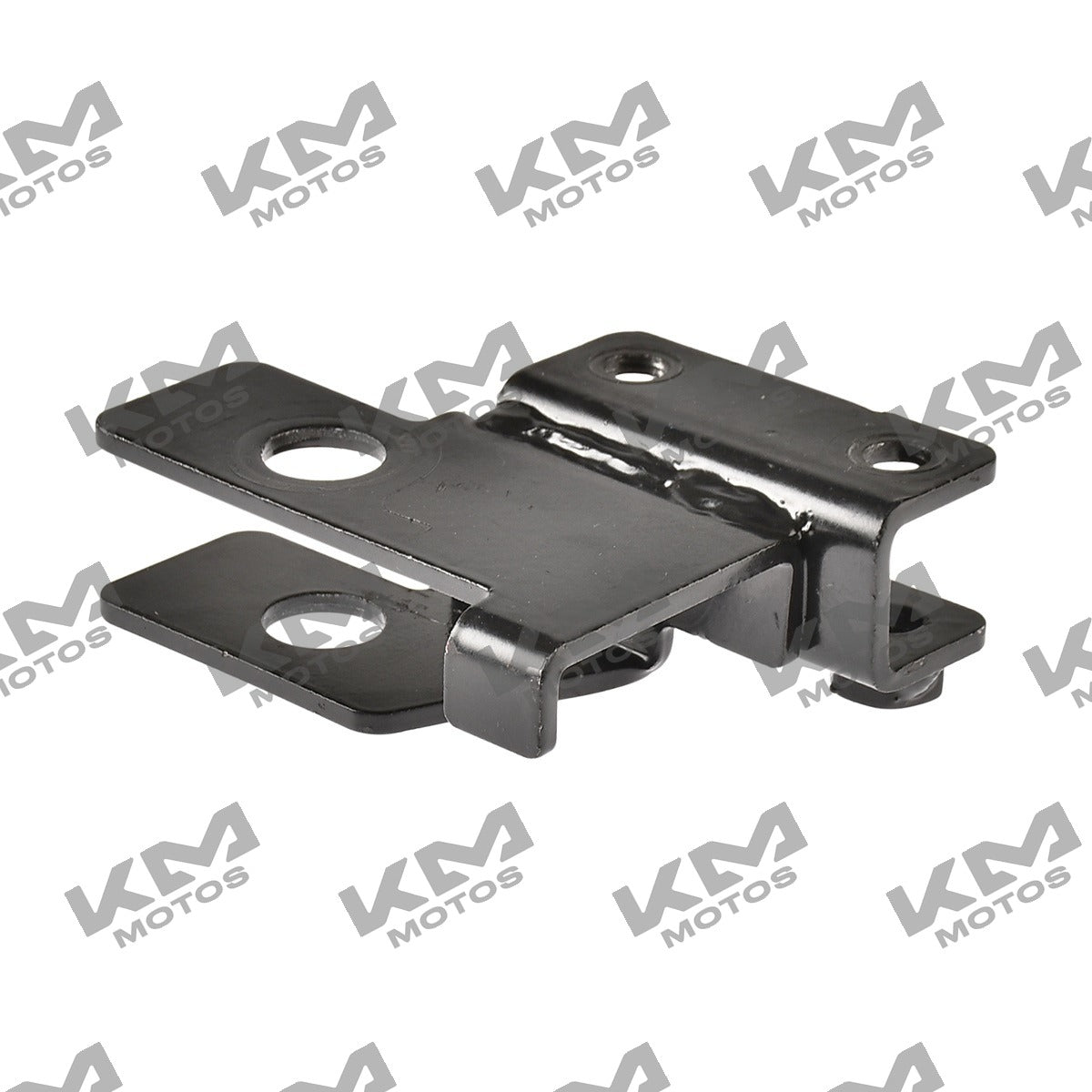Soporte guía de salpicadera trasera izquierda para Italika 125Z, pieza original F02030492, en color negro y en buen estado.