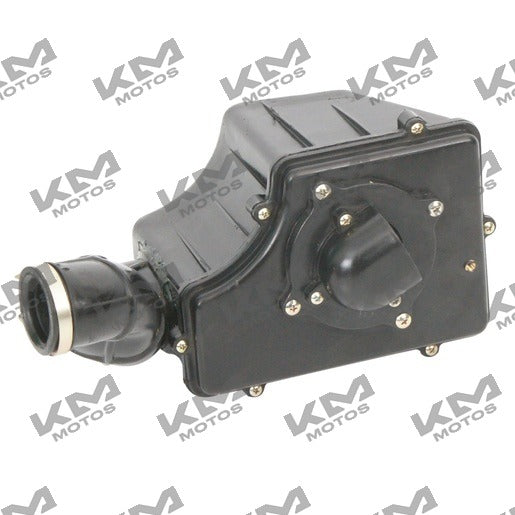 Filtro de aire original Italika DM150 para sistema de combustión, con diseño y componentes visibles en la imagen.