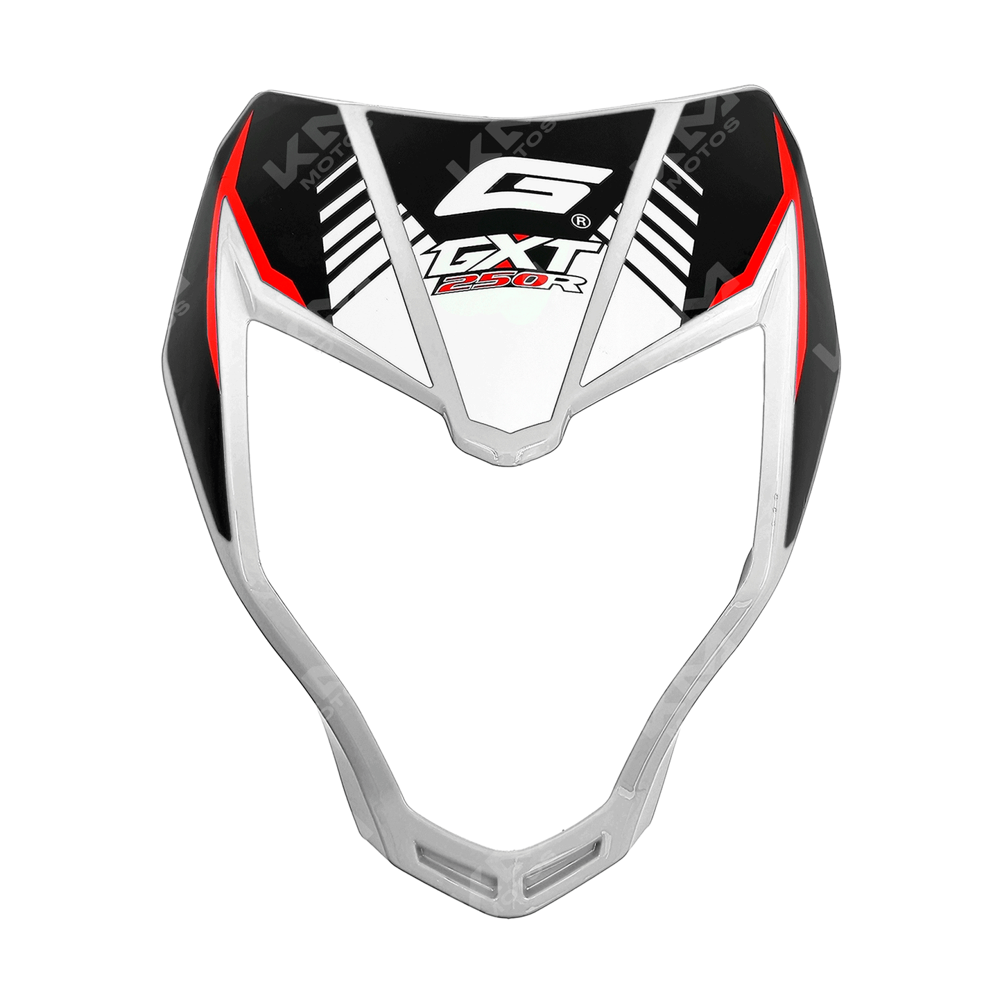 Carena blanca KM Motos para CARENA ZX250R y GXT250R, con diseño resistente y acabado en color blanco.