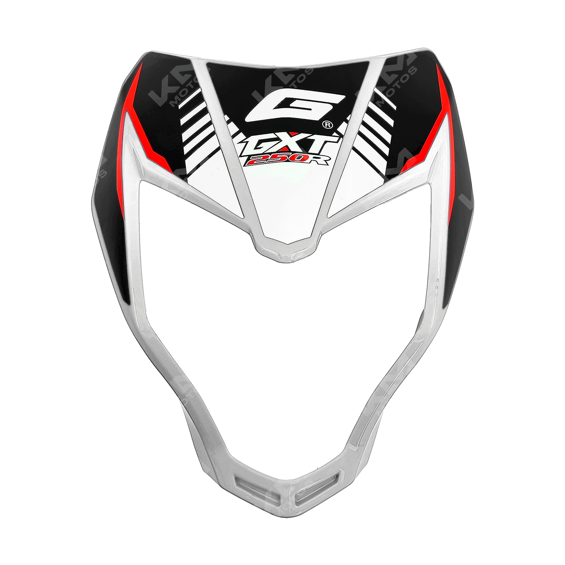 Carena blanca KM Motos para CARENA ZX250R y GXT250R, con diseño resistente y acabado en color blanco.