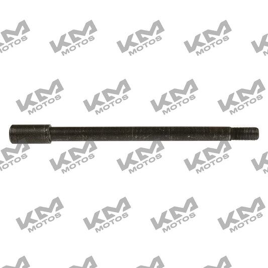 Eje de rueda delantera 17x250 para motocicleta Italika 250Z, componente del sistema de ruedas original.