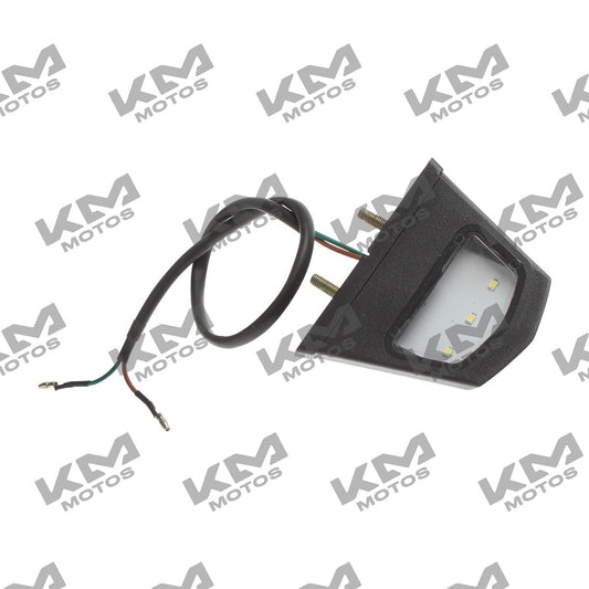 Lámpara LED para porta placa ITALIKA FT150 Chakarera, sistema de chasis original, luz brillante y eficiente.