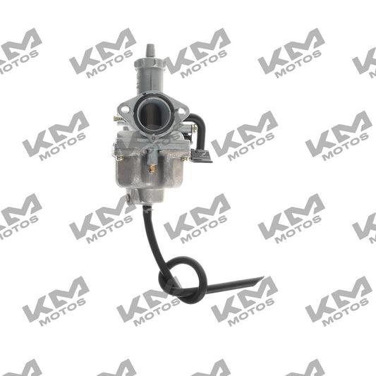 Carburador PZ26 para Italika FORZA 125, sistema de combustión original, compatible con FT125, en color negro y componentes visibles