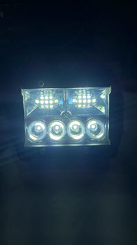 LUZ LED 4+2P BARRA METAL 30W + FLASH