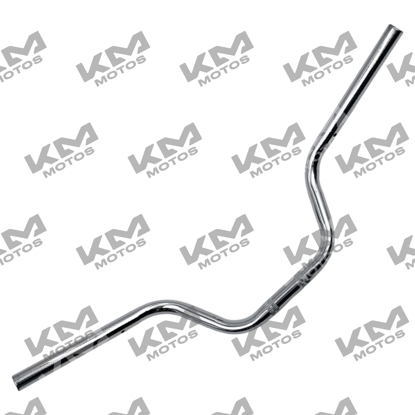 Manubrio cromado para motos KM Motos FT125, XFT125, FT125 New Sport, Clásica y TS, con detalles brillantes y diseño ergonómico