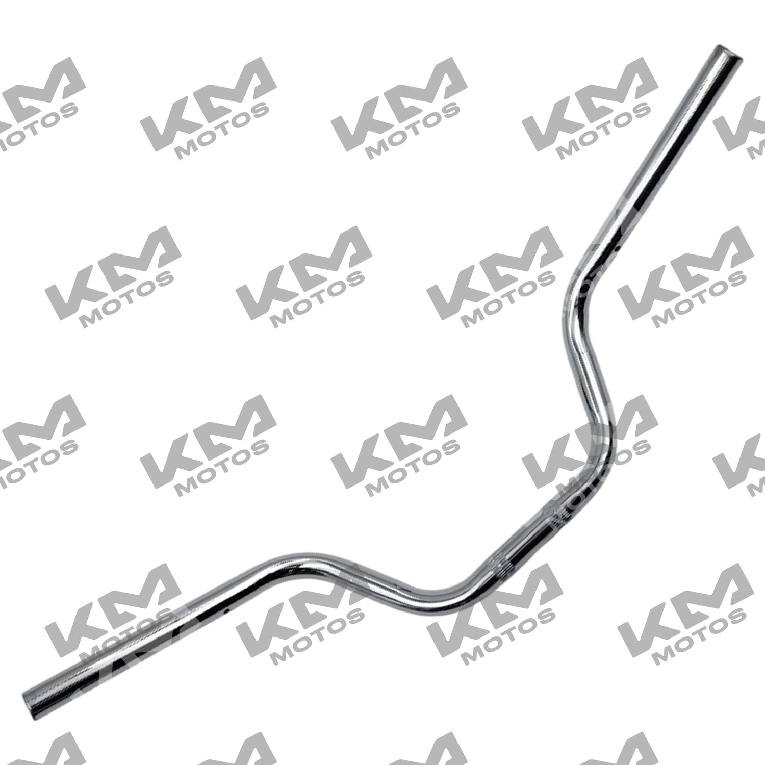 Manubrio cromado para motos KM Motos FT125, XFT125, FT125 New Sport, Clásica y TS, con detalles brillantes y diseño ergonómico