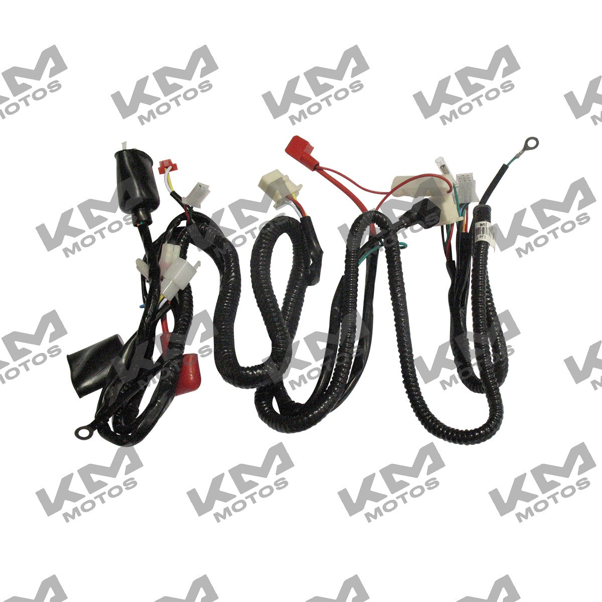 Arnés eléctrico principal DS150 verde de Italika, sistema eléctrico original para motocicleta Italika.